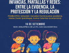 afiche infancias pantallas y redes