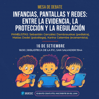 afiche infancias pantallas y redes